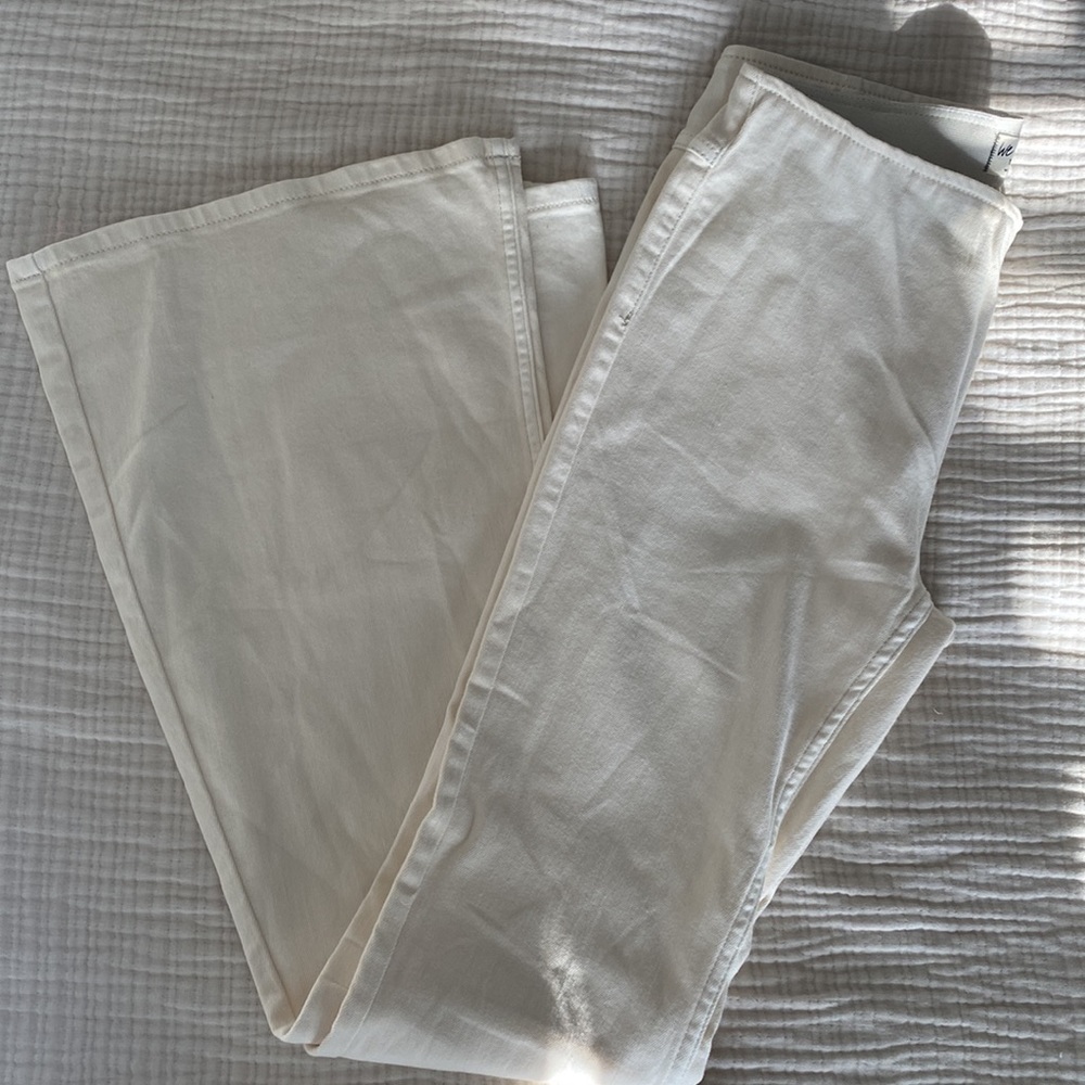 Ivory Free People Flare pants